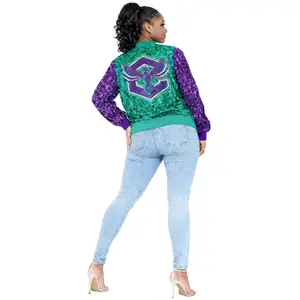 Charlotte Basketball Sequin Jacket