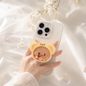 Cartoon Cute Butter Bear Phone Grip | Slidable Kickstand Phone Holder Stand | Kawaii Accessory