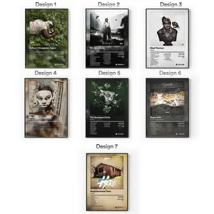 [Sale Up To 40%] [Unframe] NoCap Album Posters, Melodic Trap Rap Wall Art, Emotional Hip Hop Aesthetic Decor, Modern Album Cover Artwork, Music Room Decor, Gift for Fans