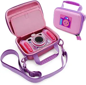 CASEMATIX KidiZoom Camera Case for VTech KidiZoom Duo Selfie Cam Pix Twist Connect & More - Protective Hard Shell with Adjustable Strap & Padded Interior for Kids' Cameras