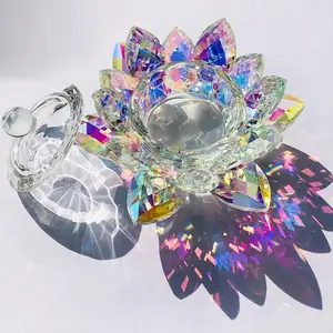 Nail Art Monomer Dish Lotus Shape - Crystal Dappen Dish With Lid for Holding Acrylic Liquid Acrylic Powder Nail decor - Nail Salon and Home Manicure Enthusiast Tools Accessories Nail tools