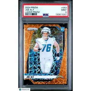 2024 Panini Prizm Joe Alt Orange Lazer Rookie PSA 9