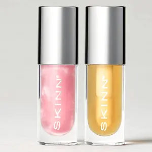 SKINN Cosmetics Divine Elixir Lip Oil Duo- Multiple Shades, Makeup Smooth, Honey Blend Sunflower Natural Nutrient-Rich Antioxidant