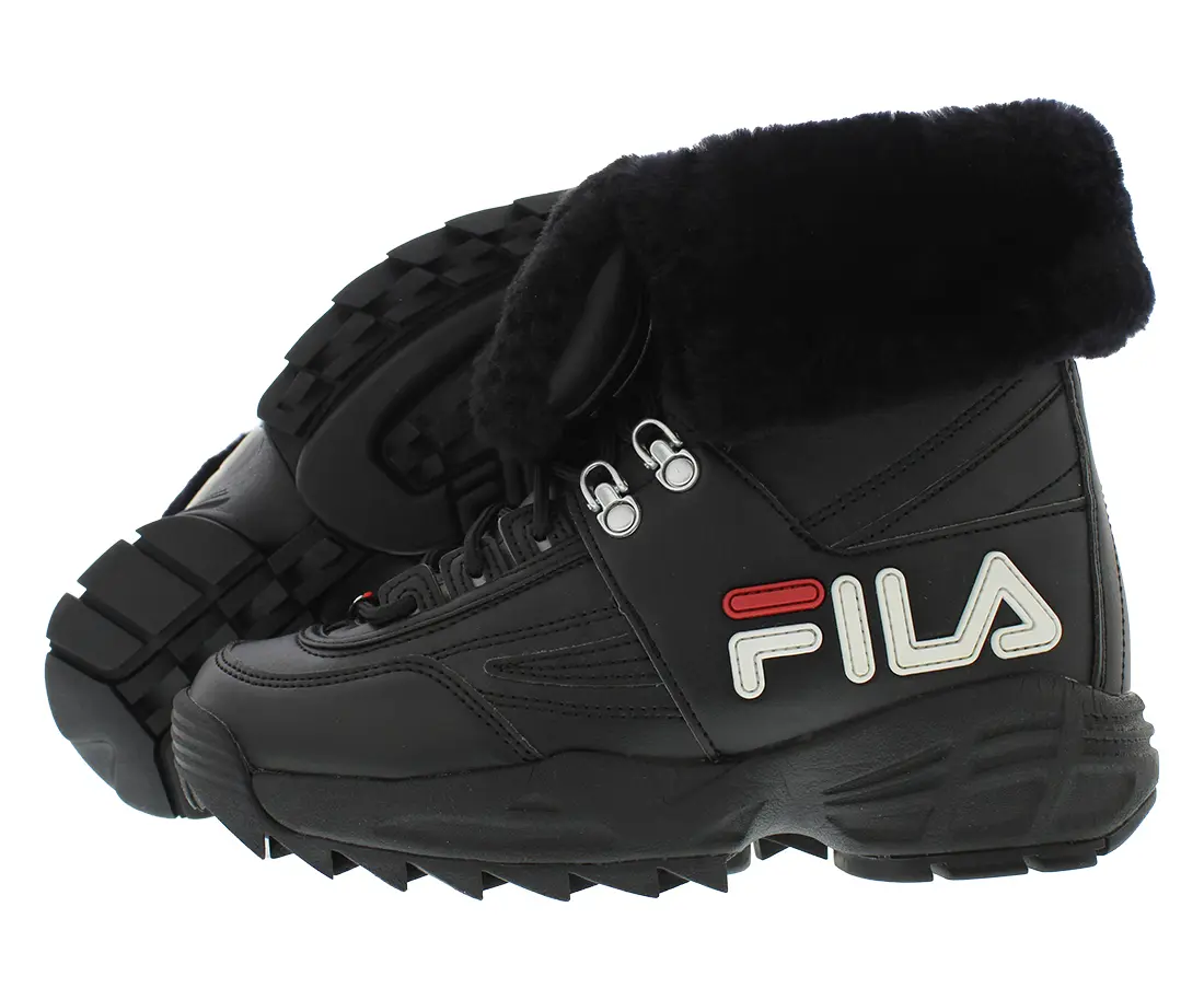 FILA Women's Disruptor High-Top Boots, Chunky Platform Fashion Footwear for Casual Streetwear Looks