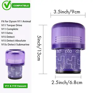 Vacuum Cleaner Filter Replacement, Household Appliance Parts for Dyson V11 Animal Vacuum Cleaner, Household Appliance Parts