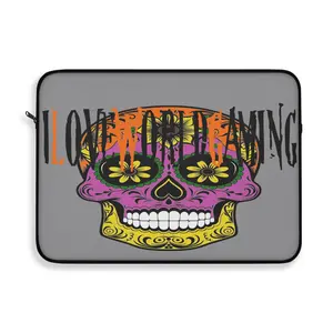 DAY OF THE DEAD SUGAR SKULL Laptop Sleeve three sizes