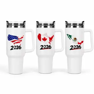 40oz Soccer 2026 Vacuum Flask Drinkware, National Flag Soccer Fan Gift Travel Mug, Flasks