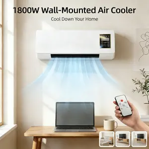 Space Saving Must Have! 1400W Wall Mount Fan With Natural Wind & Fast Heating For Any Room