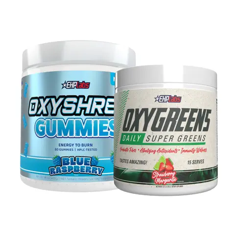 EHPlabs Mom on the Move Kit – OxyShred Energy Gummies + OxyGreens Super Greens | On-The-Go Energy & Daily Greens