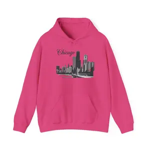 Chicago skyline hoodie | Cityscape skyline sweatshirt, Chicago script