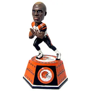 Cincinnati Bengals Chad Johnson Forever Collectibles Bobblehead Clock