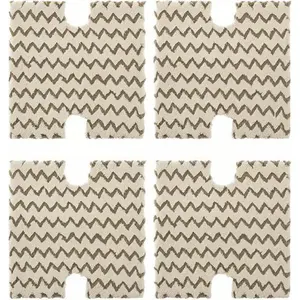 Replacement Steam Mop Pads - 4 Pack Compatible with Shark Hard Floor Cleaning System, S5003D, S6002, S5004Q, S3973D - Durable & Washable Microfiber Pads for Efficient Steam Cleaning - Fits Models XTP184 & P184WQ - Enhanced Absorbency & Streak-Free Finish