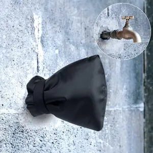 Pro Outdoor Faucet Covers for Winter Freeze Protection, 2 Pack 6'' W x 8.2'' H Winter Faucet Insulation Cover Socks, Hose Bib Covers for Winter (Faucet Cover 2 Pack)