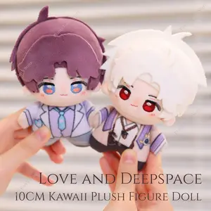 10CM Game Love and Deepspace Sylus Xavier Zayne Rafayel Caleb Kawaii Plush Figure Doll Travel Companion Photo Prop Fans Gifts