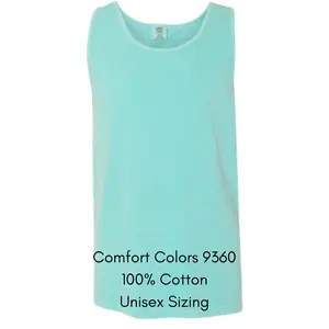 Pick-Your-Print Unisex Comfort Colors Cotton Tank Top Graphic Shirt Menswear Classic Top