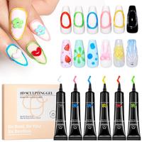 6 Colors 3D sculpting gel 