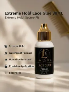 LaceLabCo Extreme Hold Lace Glue, Wig Adhesive for Secure Hair Extension Attachment