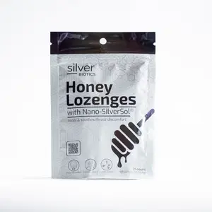 Silver Biotics Honey Lozenges | Soothing Immune Support with Patented Nano-Silver Technology
