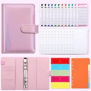Budget Envelope Set with Zipper, Creative Spiral Notebook by Jasper Grain, Multi-Purpose Student Budget Planner, 5 Piece Kit, Monthly Budget Planner, Finance Checklist Organizer
