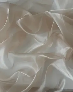 Cream Crystal Organza