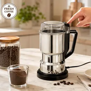 300w Coffee Bean Grinding Machine,Plug and Play Stainless Steel Home Mill,Multi-Function Grinding Tlools,Househlod Kitchen Appliances Springtok Espresso Maker