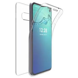 Clear Case for Galaxy S10e, New 360-Degree Wrap [Full-Body Protection] Transparent TPU Slim Cover [Built-In Screen Guard] for Samsung Galaxy S10e Phone (SM-G970)