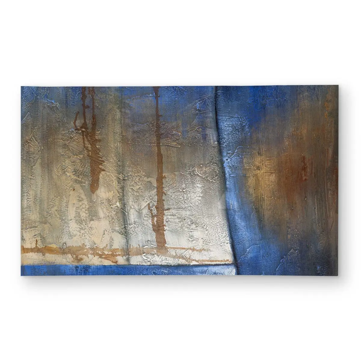 212 MAIN Polyester Weatherproof Rectangle Area Rug, 3x5 ft, Luminous Blue & Bronze Beige, for Outdoor Living Rooms, C1ROAR353VKKJK