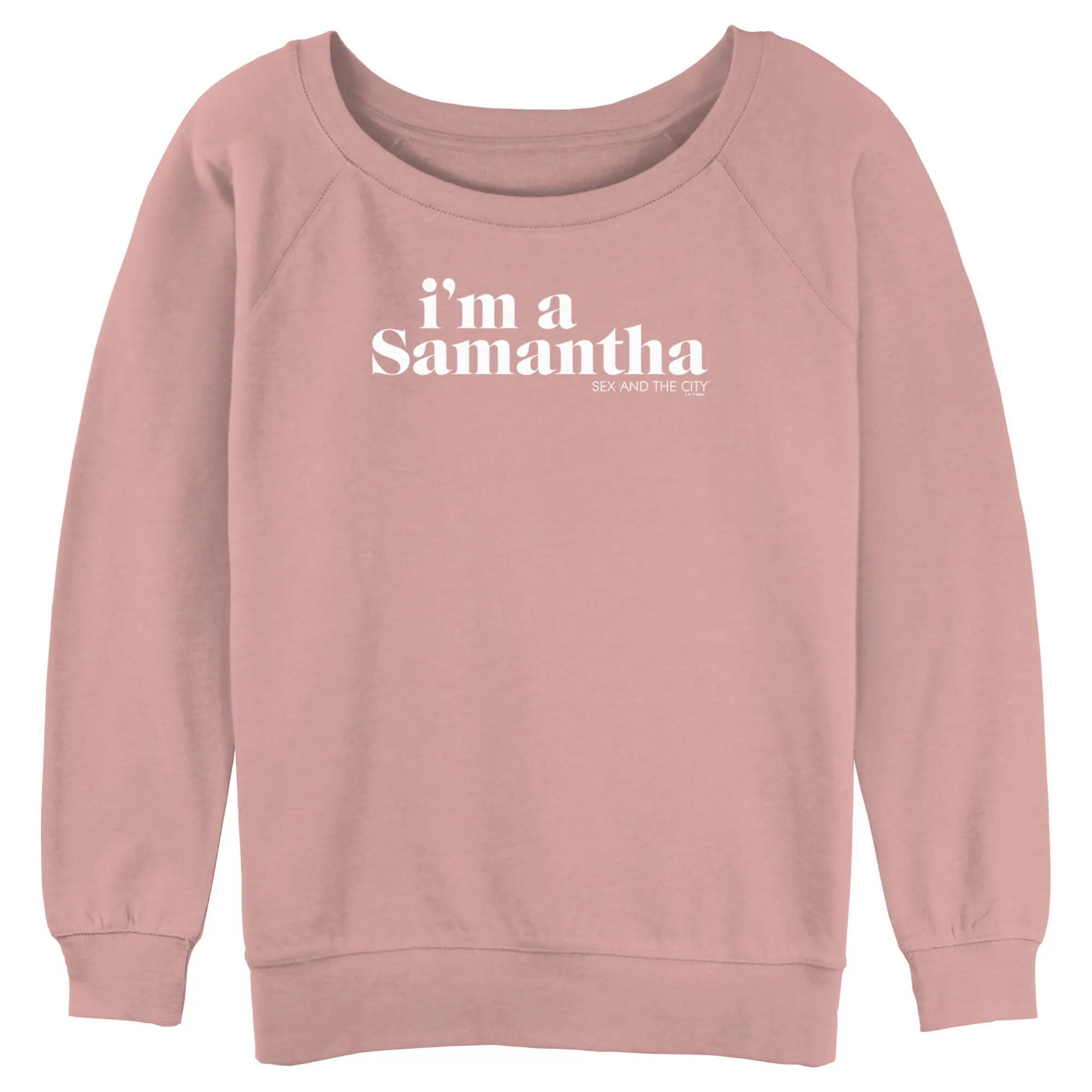 Junior's Women Sex and the City I'm a Samantha Text Sweatshirt