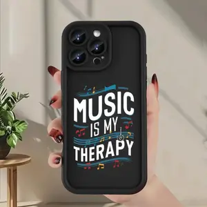 Trendy Creative Design Phone Case Music Theme Compatible with iPhone 17/17 Air/16/16 Pro Max/15/15 Pro/14/14 Plus/13/13 Mini/12/11 Plus/Pro/Max XS/XS Max - A Fashionable Design Suitable for Everyone, Makes a Perfect Gift for Friends Soft