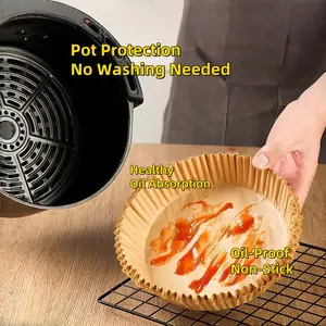 Air Fryer Disposable Paper Liners (100Pcs) – Suitable for Baking, Roasting & Microwave Use Bakeware Utensils Bakeware Utensils Food Safe Grease Proof Food Safe Oven Safe