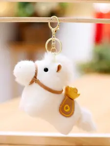 2026 Hit Item: Adorable and Soothing Pony Keychain - Year of the Horse “Money Will Come Soon” Mascot - Plush Keychain for Backpacks and Bags - Holiday & New Year Gift