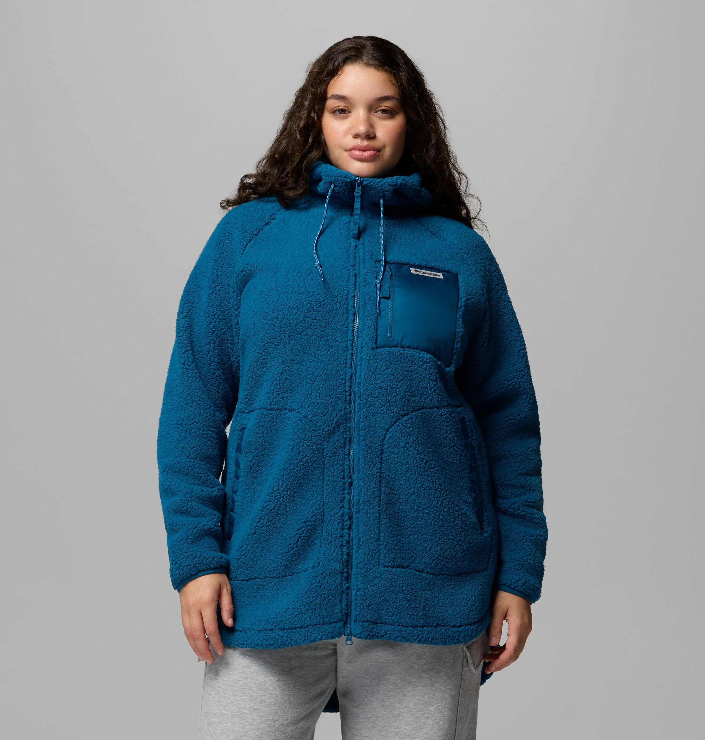 Women's Winter Warmth Full Zip Hoodie - Plus Size
