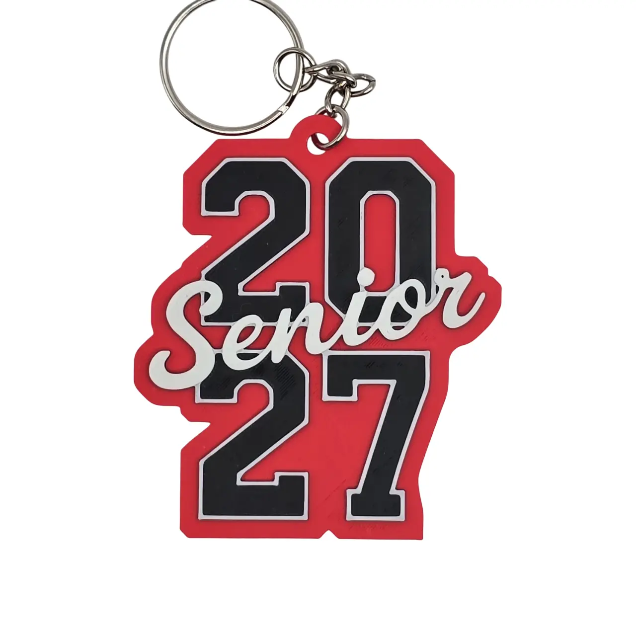 Class of 2027 Keychain Customizable Graduation Gift for Seniors Personalized School Year Keepsake Tassel Charm Accessory with Double Ring Color