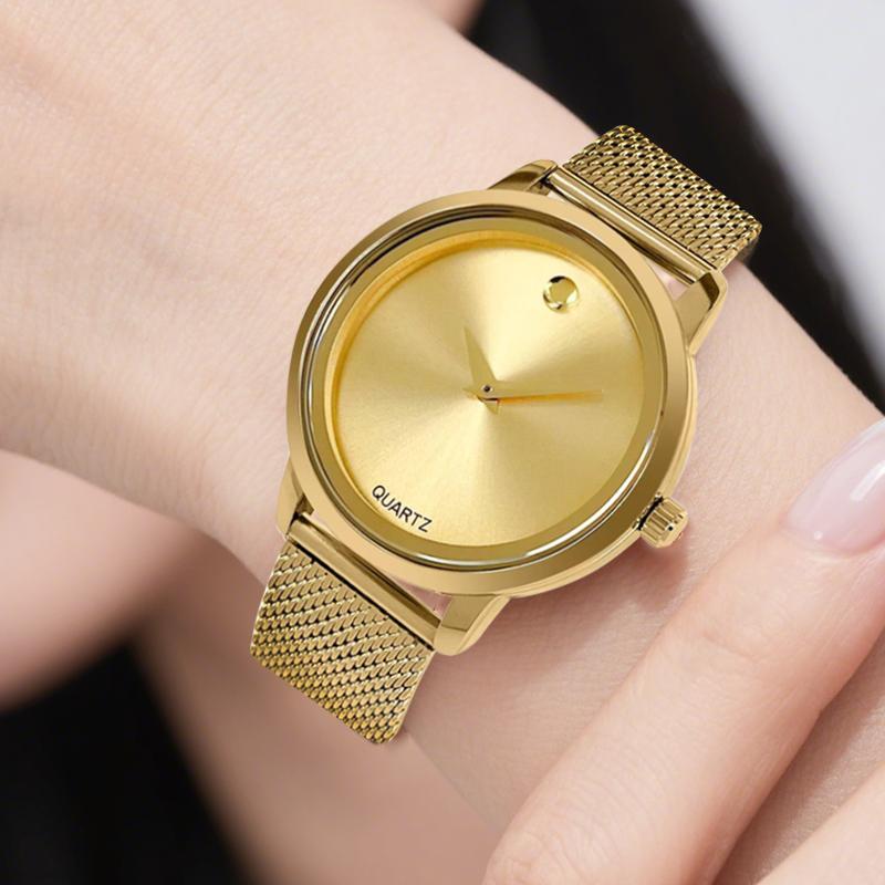 Ladies' luxurious gold watch - Swiss quartz movement, 3 ATM water resistance, luxurious wristwatch - specially designed for an elegant lifestyle, the perfect gift for her