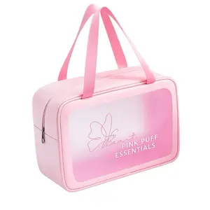 Beauty Pink Puff Essentials Makeup Bag