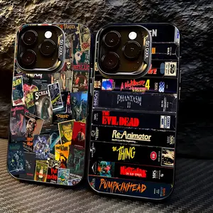 Top 10 Horror Movie Designs Phone Case iPhone 17 16e 16 15 14 13 12 11 Pro Max Air Plus Anti Fall Matte Back Cover