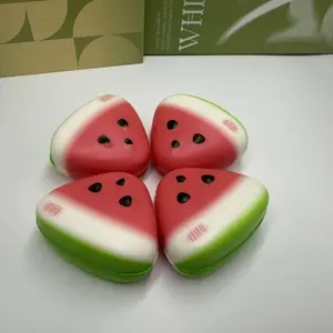 Summer Trendy Watermelon Squeeze Toy, Slow Bounce Soft High Aesthetic Stress Relief Venting Toy, Perfect for Relaxation and Fun