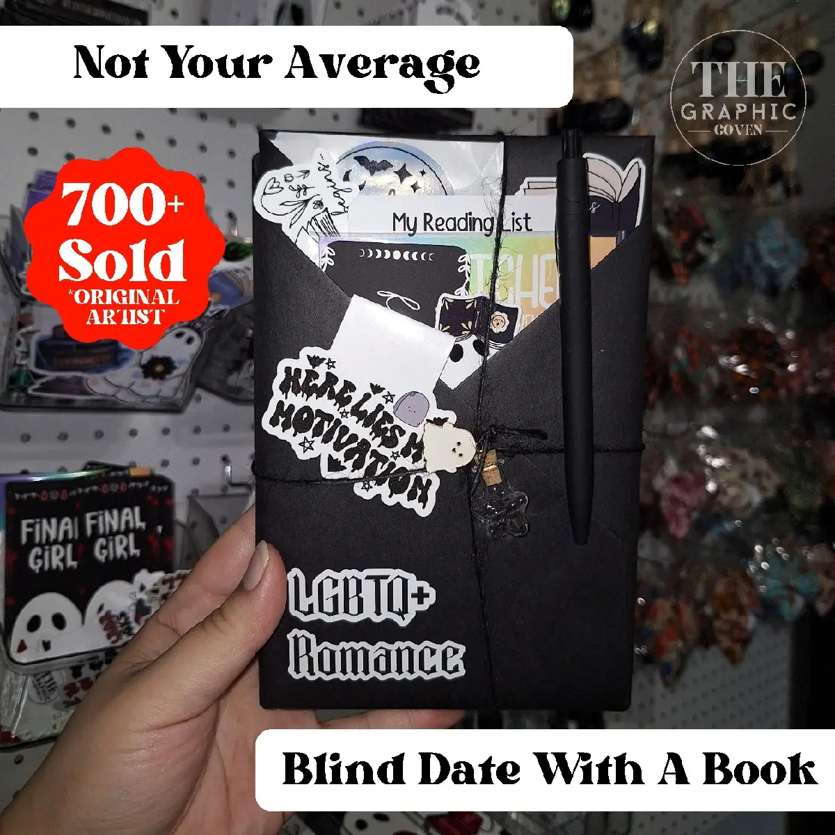 Not Your Average Blind Date With A Book | Blind Date Book Box, Goth Book Box | Bookish Gifts, Book Bundles, Spooky, Horror Bundle