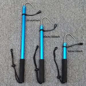 Telescopic Fishing Grip - Ultra-Portable, Telescopic, Ergonomic Rubber Handle, Super Lightweight, Extremely Durable - Ideal for Sea Boat Fishing and Other Waterborne Activities