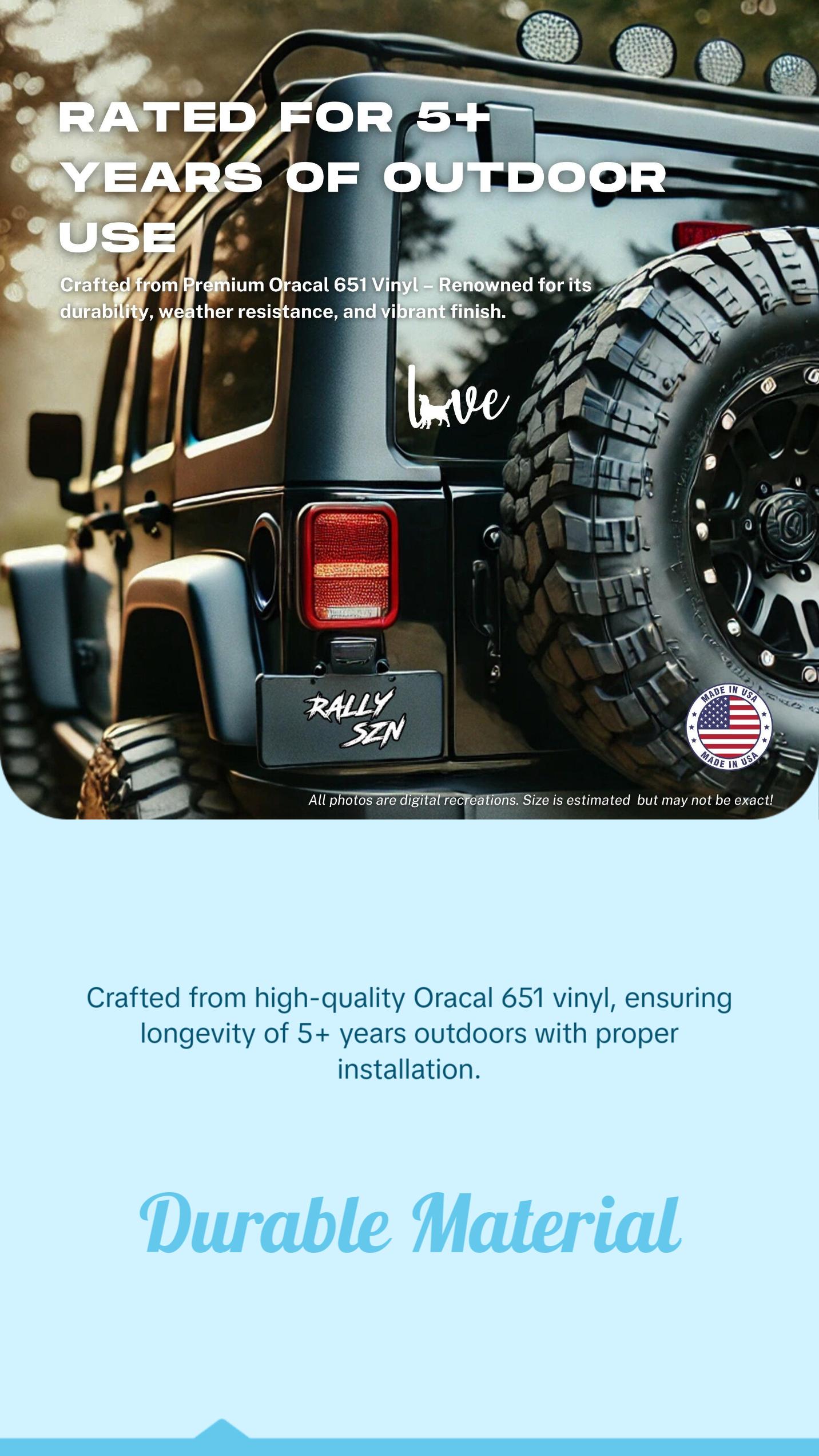 Golden Retriever Love – Pet Car Decal Sticker