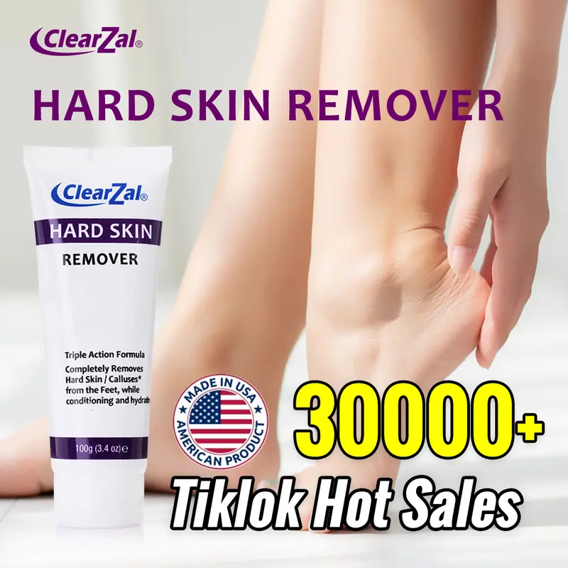 Clearzal Dry  Cracked Feet Repair Ultra-Hydrating Hand and Foot Cream Hard Skin Moisturizer, 3.5 oz. Contains Urea, Salicylic Acid, for Dry, Chapped, Cracked Feet, Dead Skin Remover, For Thick, Cracked, Rough Skin , dead skin and dry skin cream repair