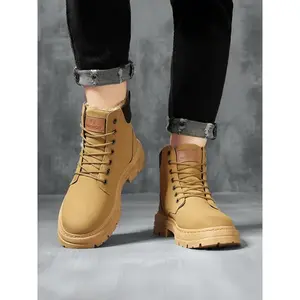 Men's & Women's Winter Boots, Warm Lining Snow Shoes, Fleece-Lined Waterproof Outdoor Footwear, Durable Fashion Design for Cold Weather