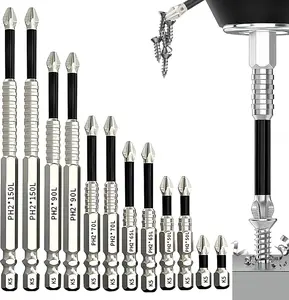High Magnetic Screwdriver Drill Bit Set, Upgrade K5 Impact Driver Bit Set, Anti Slip Magnetic Screwdriver Bits, 25 50 65 70 90 150mm (2 Set)