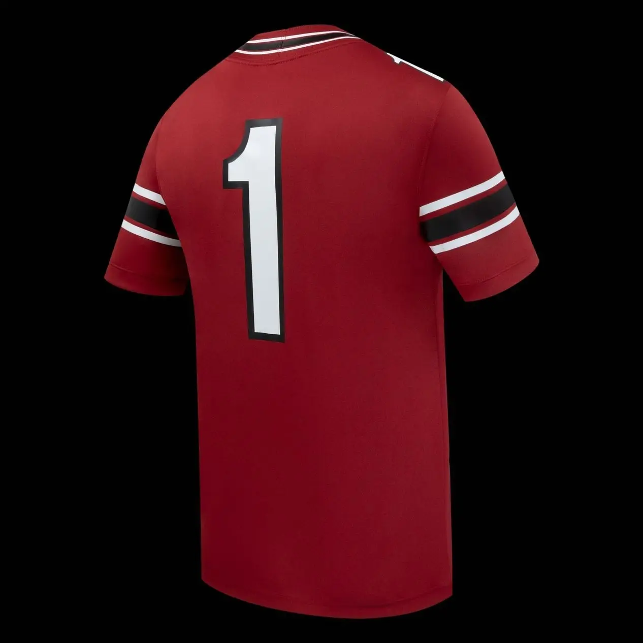 Mens College #1 South Carolina Gamecocks Home Replica Football Jersey - Garnet