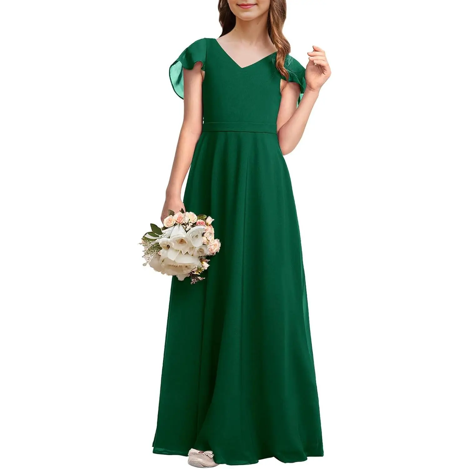 Kids Junior Bridesmaid Dresses Chiffon Flower Girl Dress for Teen Girl Long Party Pageant Gowns - TikTok Shop Kids Junior Bridesmaid Dresses Chiffon Flower Girl Dress for Teen Girl Long Party Pageant Gowns - TikTok Shop