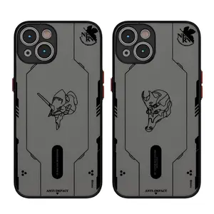 Cool Neon Genesis Evangelion NGELION-01 TYPE-01 MODEL-08a EVA Phone Cases for iPhone 17 Pro Max Pro Air 16 Plus 15 14 13 12 11 Anti-Impact Black TPU Shockproof Protective Cover Gift For Birthday Christmas Valentine Halloween