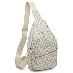 Fashion World Monogram Sling Backpack