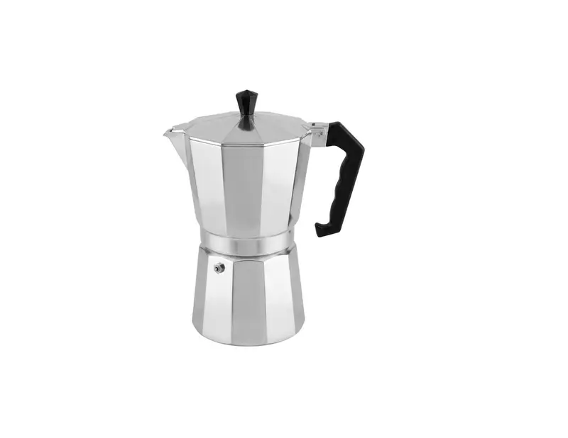 Stovetop Espresso Maker 4-6-9-12-Cup Polished Aluminum Cuban Coffee Pot