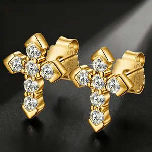 S925 Sterling Silver Lab-Made Moissanite Stud Earrings – Classic Diamond Look Earrings for Men & Women, Includes Certificate of Authenticity, Wedding & Birthday Gift