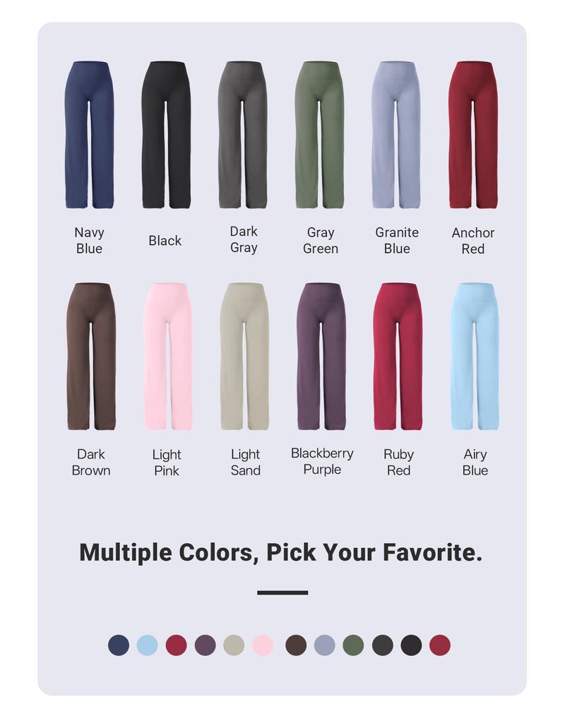 YEOREO Eddiy Leggings High-Waist Straight-Leg No Front Seam Buttery Soft Gym Yoga Pants for Women Fitness Tights